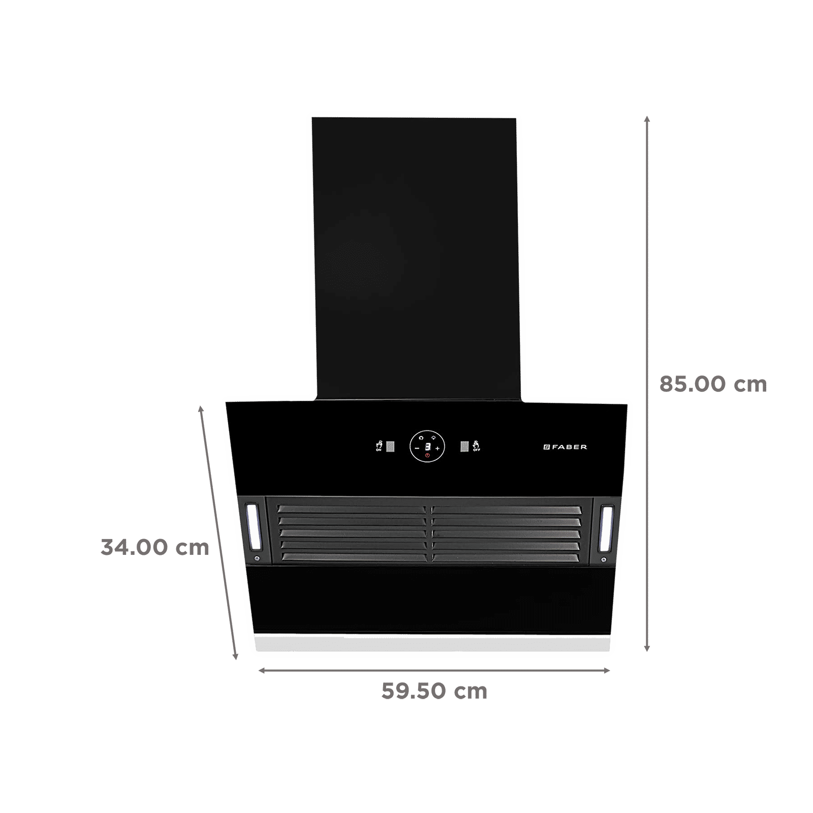 FABER Hood Vertigo 60cm 1200m3/hr Ducted Auto Clean Wall Mounted Chimney with Filterless Technology (Black) FABER Hood Vertigo 60cm 1200m3/hr Ducted Auto Clean Wall Mounted Chimney with Filterless Technology (Black)_2