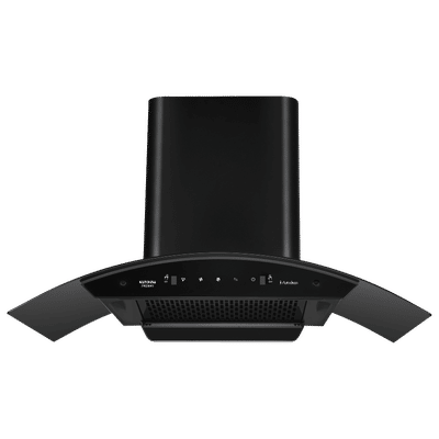 Kutchina FRESHY 90cm 1350m3/hr Ducted Wall Mounted Chimney with Filterless Technology (Black)