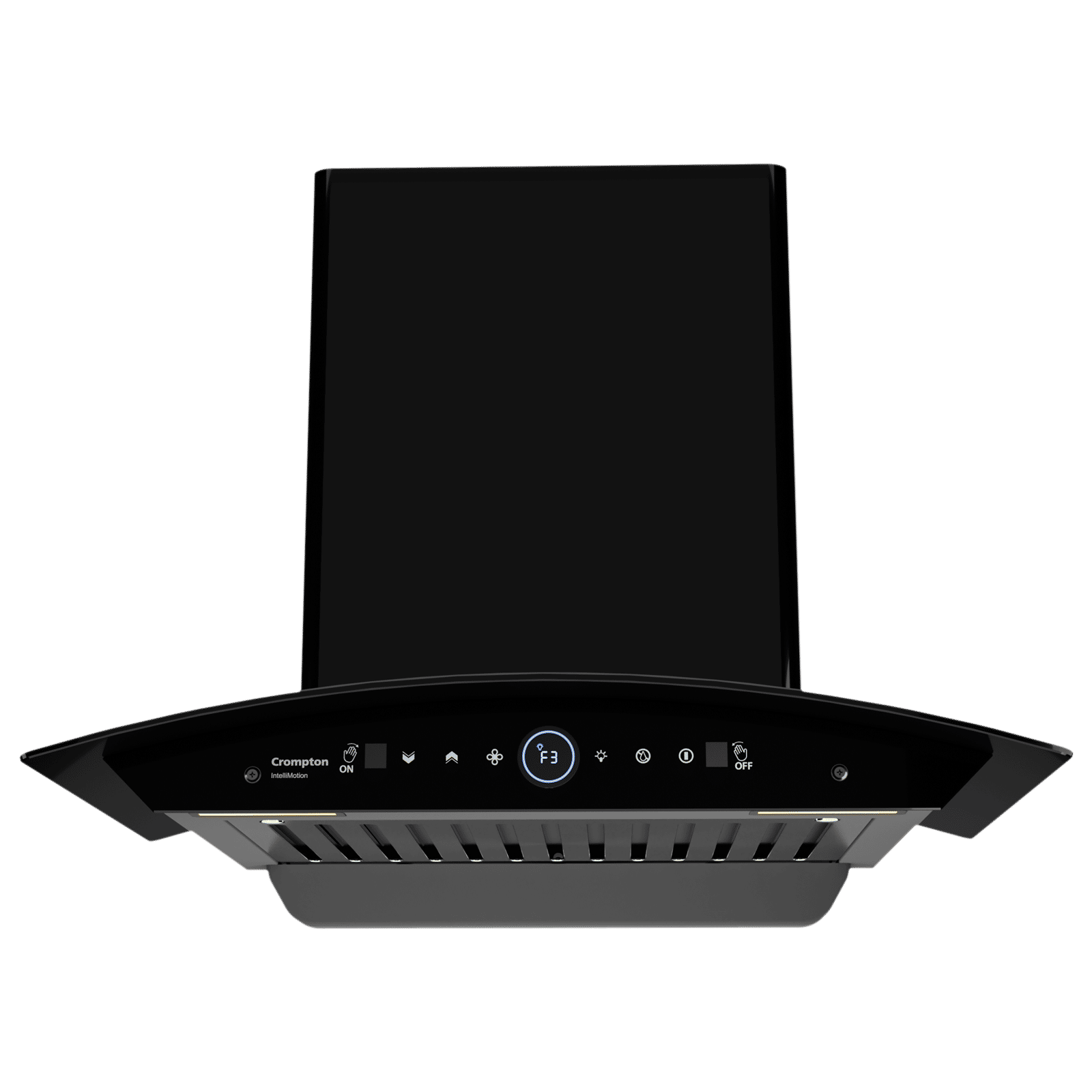 Crompton IntelliMotion 60cm 1206m3/hr Ducted Wall Mounted Chimney with Filterless Technology (Black)_1