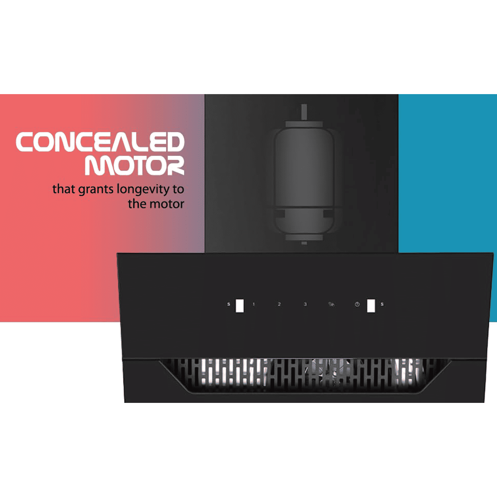 elica EFL 207 HAC LTW VMS 90cm 1350m3/hr Ducted Auto Clean Wall Mounted Chimney with Motion Sensor Control (Black) elica EFL 207 HAC LTW VMS 90cm 1350m3/hr Ducted Auto Clean Wall Mounted Chimney with Motion Sensor Control (Black)_8