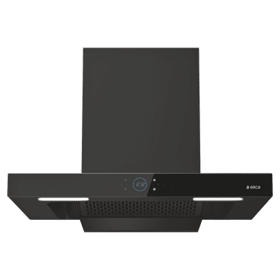 elica ISMART SPOT FL HAC 90 LTW NERO 90cm 1200m3/hr Ducted Auto Clean Wall Mounted Chimney with Motion Sensor Technology