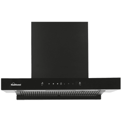 Sunflame CH Cupo DX 60cm 1250m3/hr Ducted Auto Clean Wall Mounted Chimney with Washable Filter (Black)