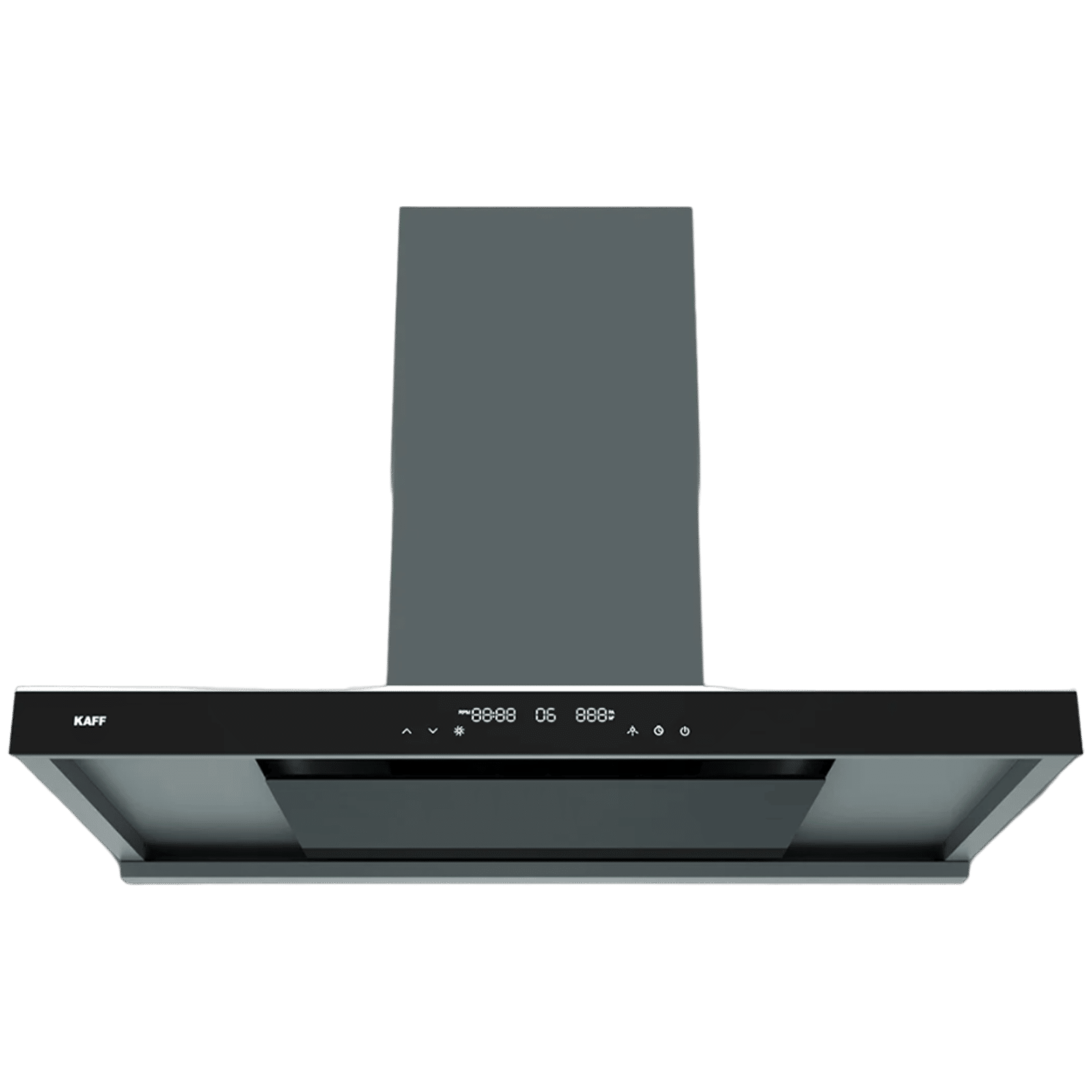 KAFF MISSONI 90 90cm 1280m3/hr Ducted Auto Clean Wall Mounted Chimney with Parametric Suction Technology (Black)_1