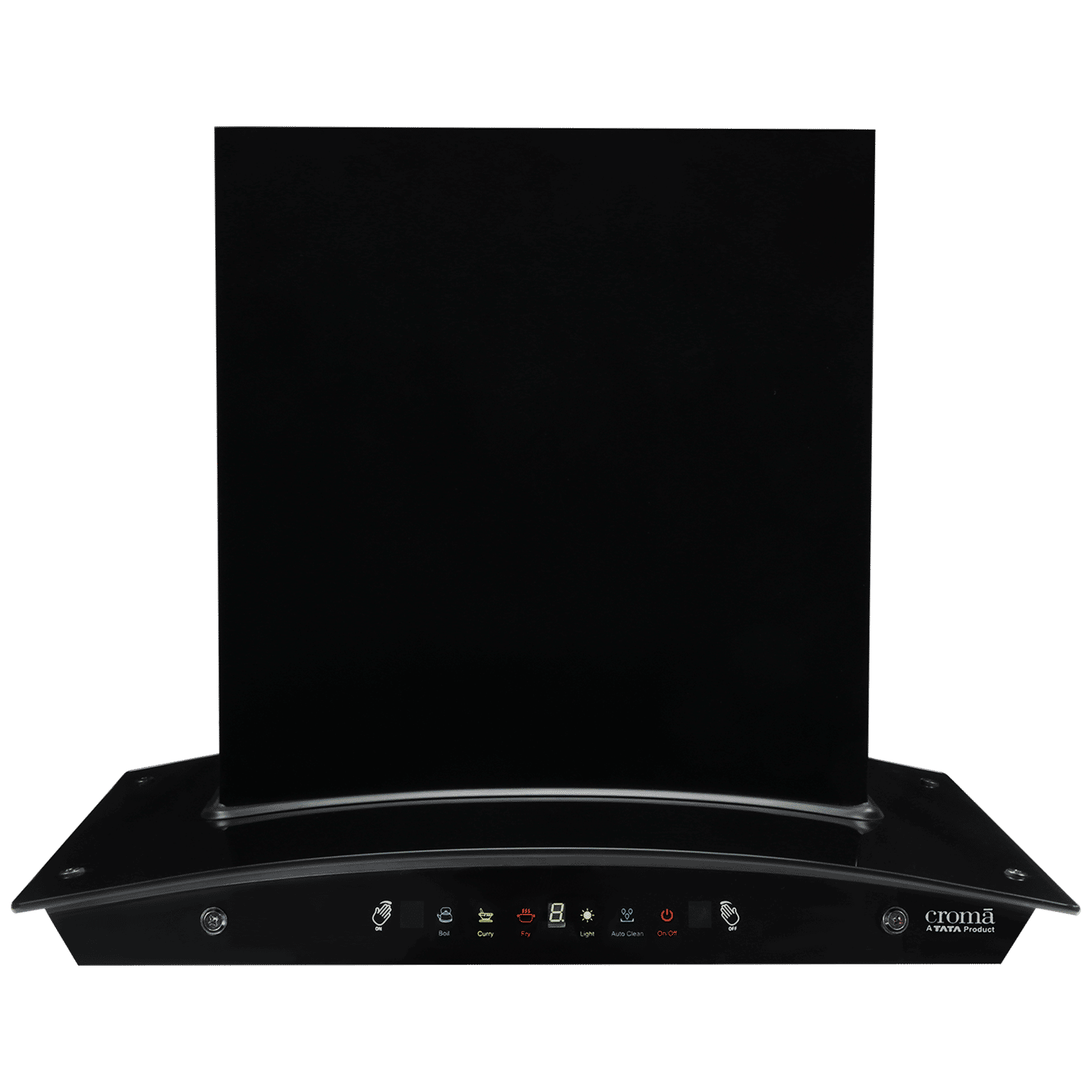 Croma AG1109 60cm 1600m3/hr Ducted Auto Clean Wall Mounted Chimney with Motion Sensor Control (Black) Croma AG1109 60cm 1600m3/hr Ducted Auto Clean Wall Mounted Chimney with Motion Sensor Control (Black)_1