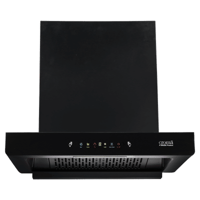 Croma AG1111 60cm 1300m3/hr Ducted Auto Clean Wall Mounted Chimney with Motion Sensor Control (Black)