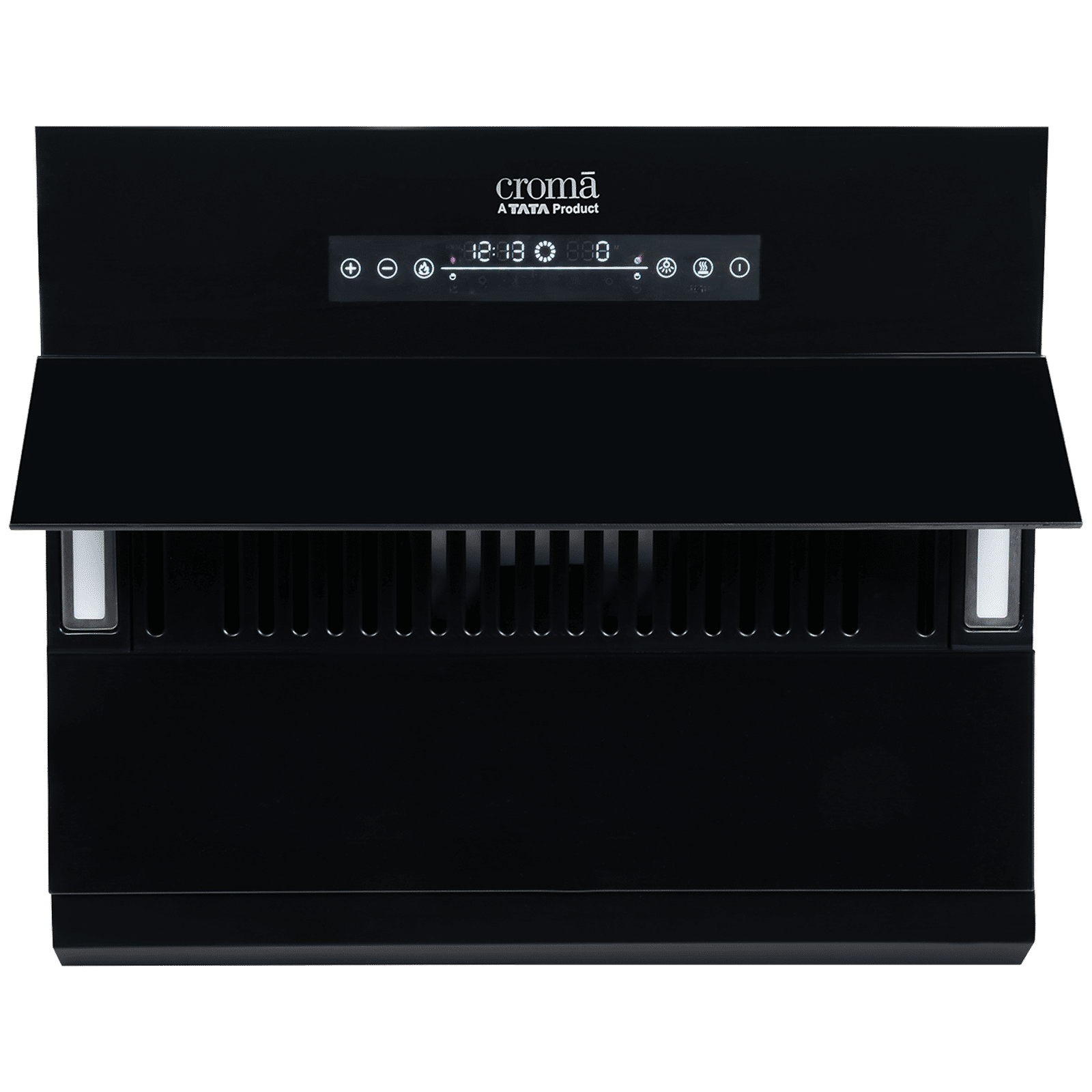 Croma AG1114 90cm 1400m3/hr Ducted Auto Clean Wall Mounted Chimney with Motion Sensor Control (Black) Croma AG1114 90cm 1400m3/hr Ducted Auto Clean Wall Mounted Chimney with Motion Sensor Control (Black)_4
