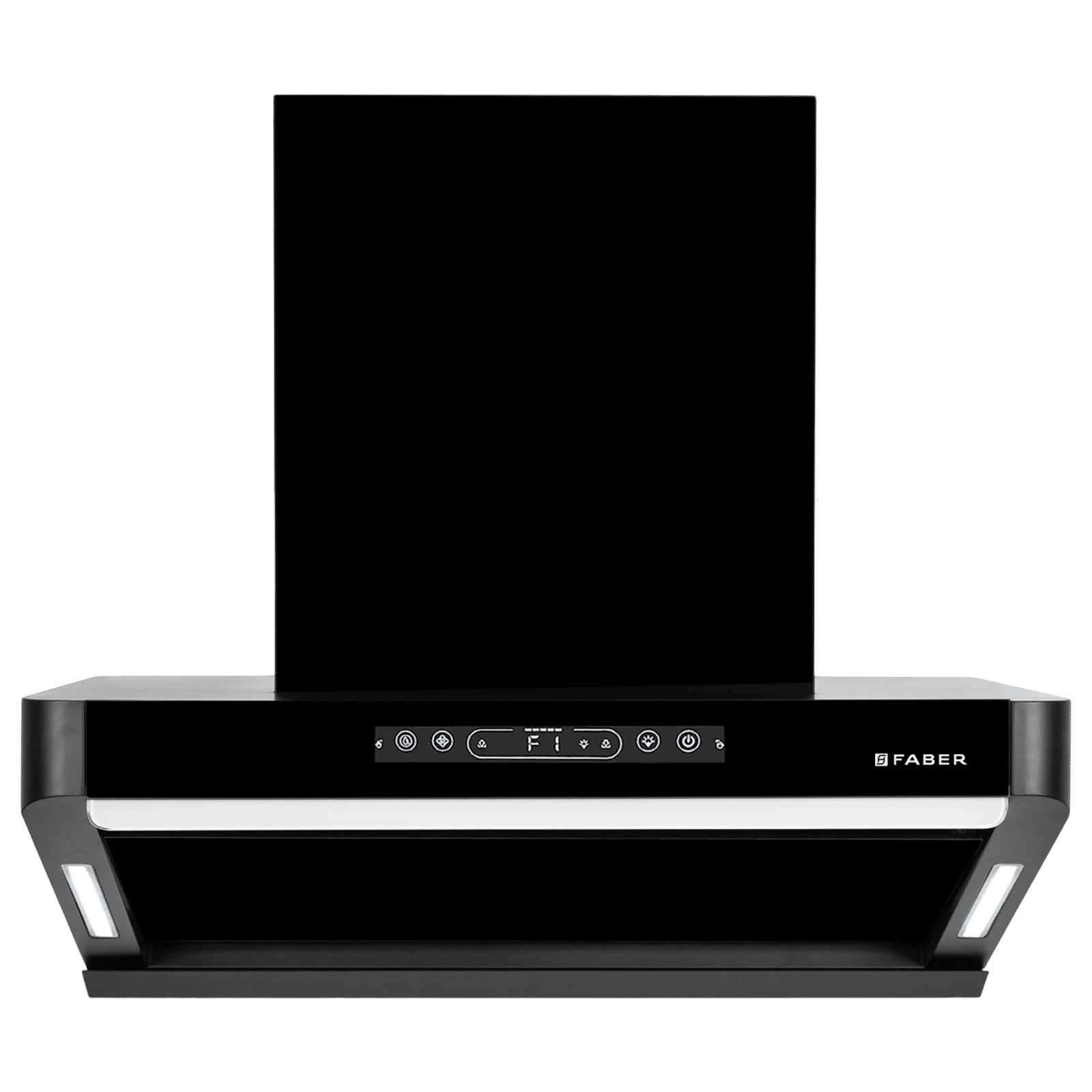 FABER PINNACLE FL HC BK 60 60cm 1500m3/hr Ducted Auto Clean Wall Mounted Chimney with Touch and Gesture Control (Black)_1