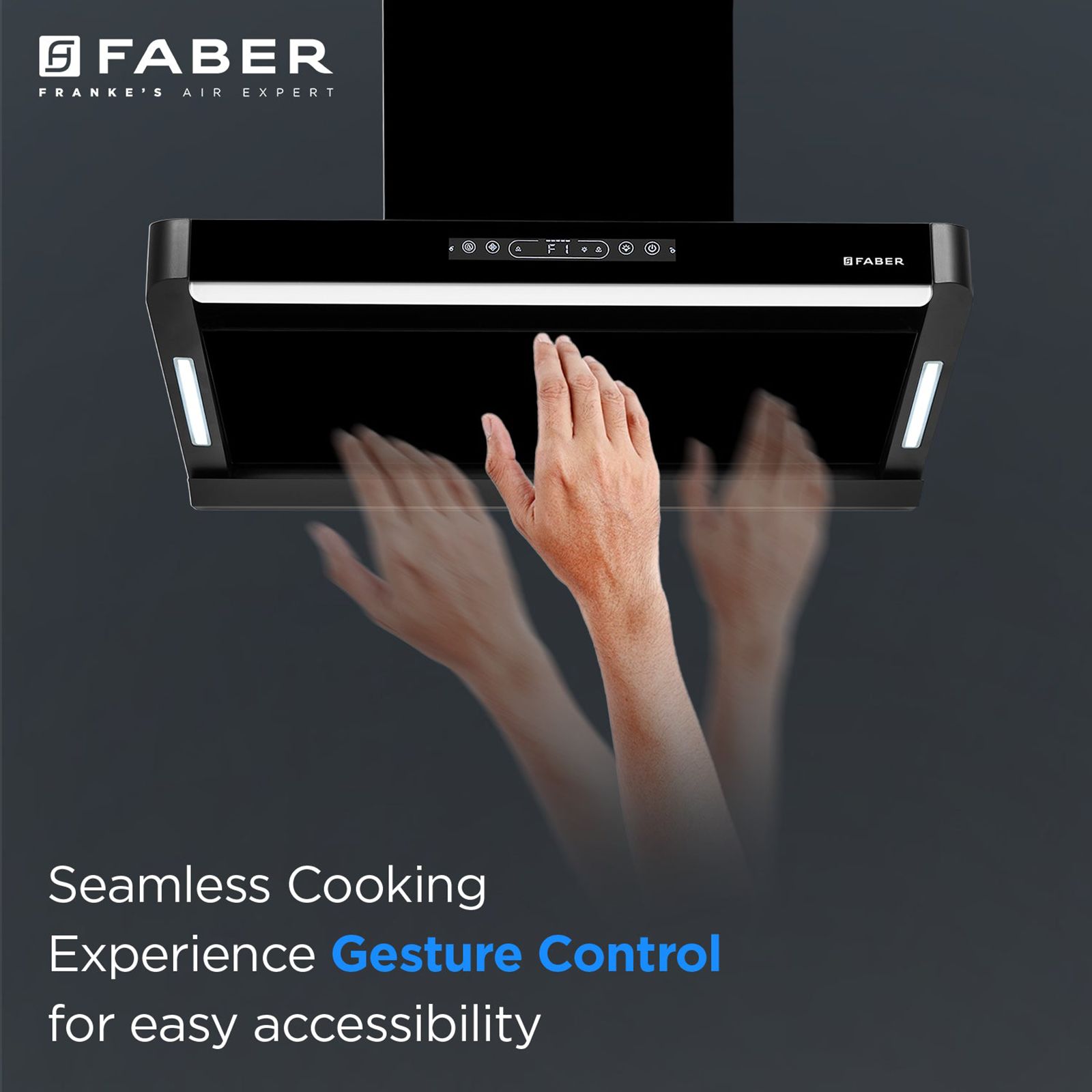 FABER PINNACLE FL HC BK 90 90cm 1500m3/hr Ducted Auto Clean Wall Mounted Chimney with Touch and Gesture Control (Black) FABER PINNACLE FL HC BK 90 90cm 1500m3/hr Ducted Auto Clean Wall Mounted Chimney with Touch and Gesture Control (Black)_13
