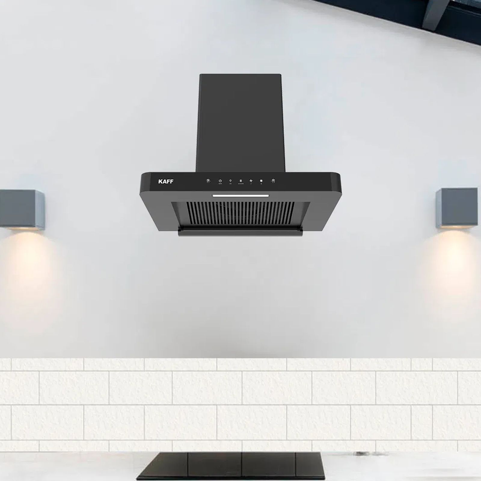 KAFF R-PRO 60cm 1180m3/hr Ducted Auto Clean Wall Mounted Chimney with Gesture Control (Black) KAFF R-PRO 60cm 1180m3/hr Ducted Auto Clean Wall Mounted Chimney with Gesture Control (Black)_6