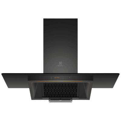 Electrolux UltimateTaste 500 90cm 1300m3/hr Ducted Auto Clean Wall Mounted Chimney with Auto Thermal Safety Switch (Black)