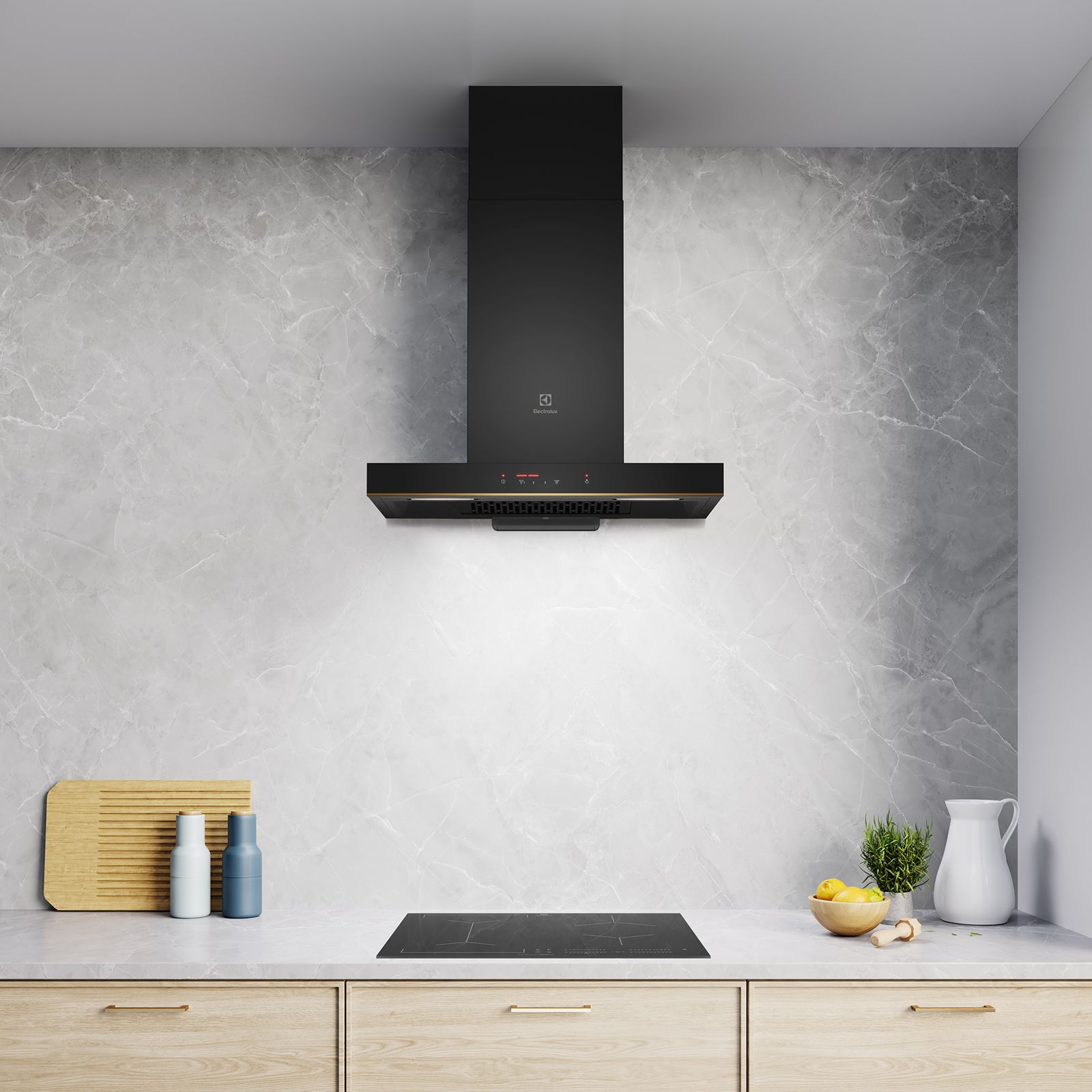 Electrolux UltimateTaste 500 60cm 1350m3/hr Ducted Auto Clean Wall Mounted Chimney with Centrifugal Motor (Black) Electrolux UltimateTaste 500 60cm 1350m3/hr Ducted Auto Clean Wall Mounted Chimney with Centrifugal Motor (Black)_8