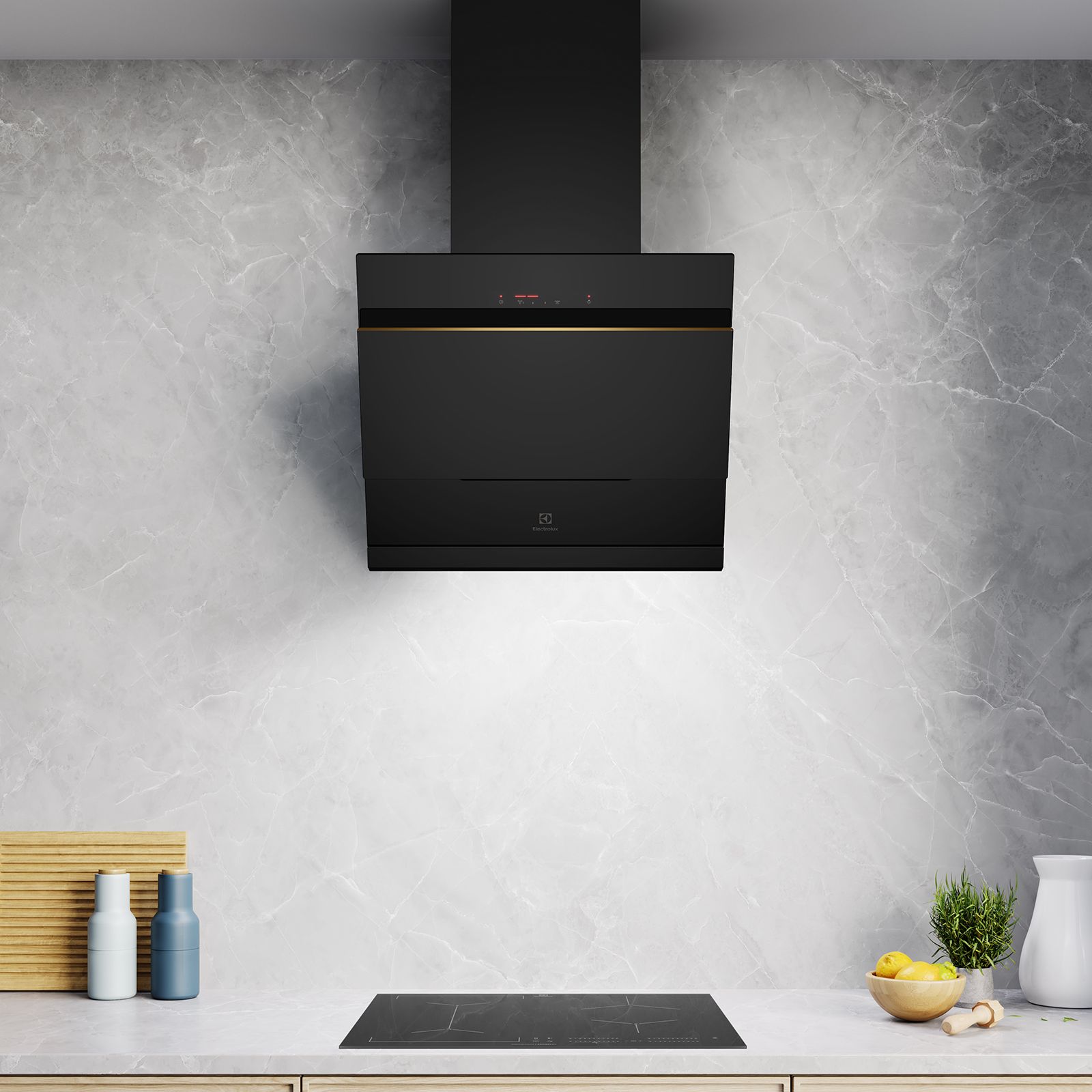 Electrolux UltimateTaste 500 60cm 1350m3/hr Ducted Auto Clean Wall Mounted Chimney with Centrifugal Motor (Black)_8