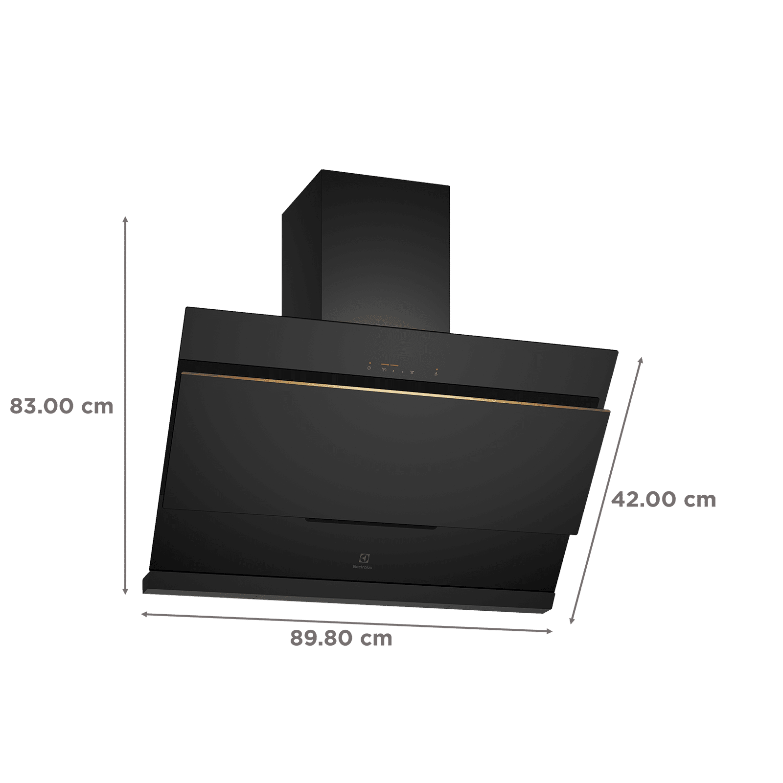 Electrolux UltimateTaste 500 90cm 1350m3/hr Ducted Auto Clean Wall Mounted Chimney with Centrifugal Motor (Black) Electrolux UltimateTaste 500 90cm 1350m3/hr Ducted Auto Clean Wall Mounted Chimney with Centrifugal Motor (Black)_2