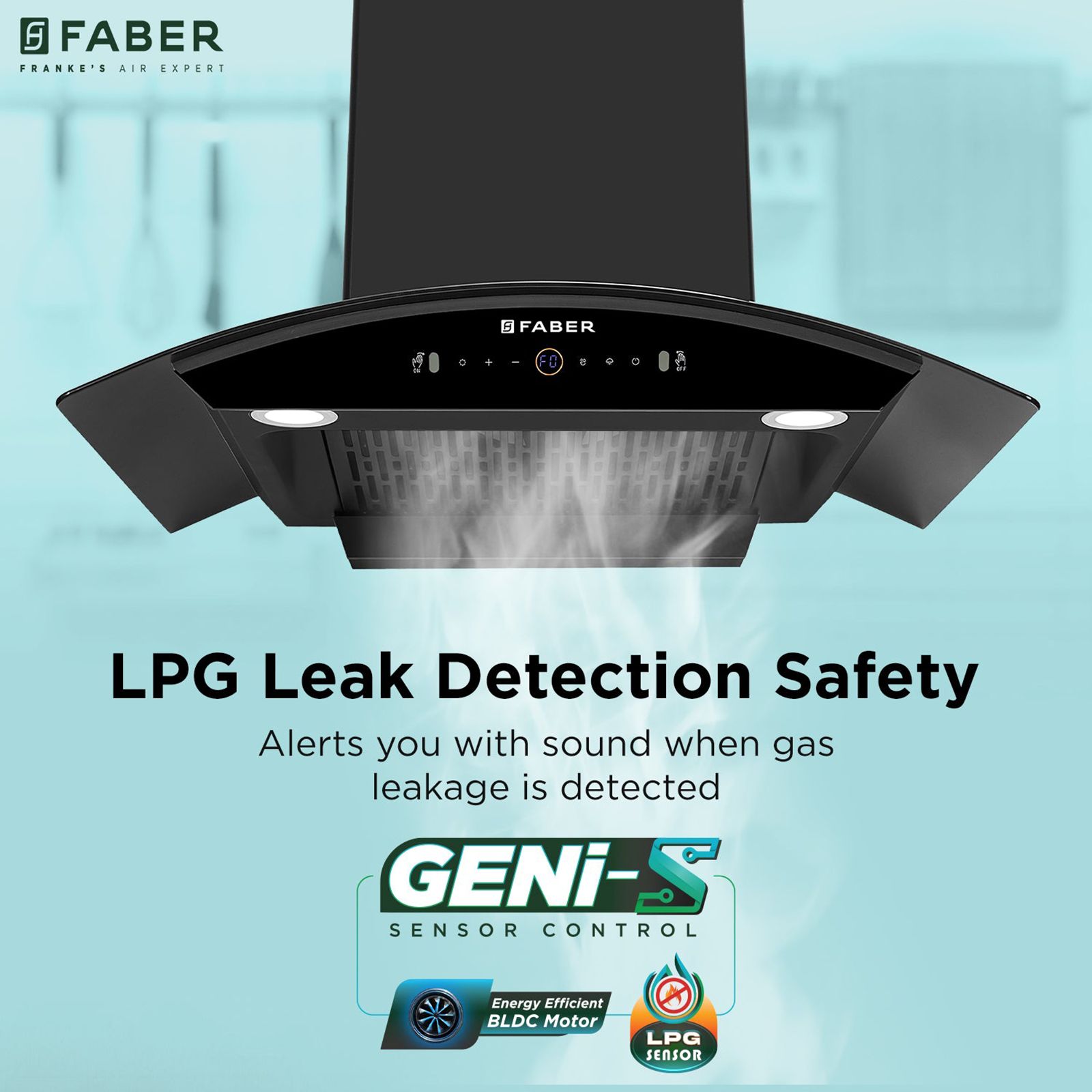 FABER ENIGMA BLDC HC SC BK 75 75cm 1500m3/hr Ducted Auto Clean Wall Mounted Chimney with Gesture and Remote Control (Black) FABER ENIGMA BLDC HC SC BK 75 75cm 1500m3/hr Ducted Auto Clean Wall Mounted Chimney with Gesture and Remote Control (Black)_9