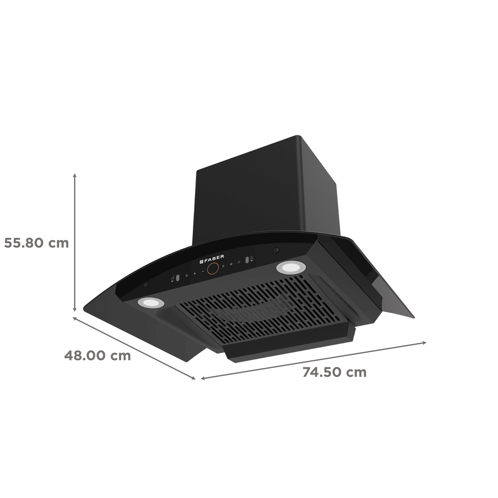 FABER ENIGMA BLDC HC SC BK 75 75cm 1500m3/hr Ducted Auto Clean Wall Mounted Chimney with Gesture and Remote Control (Black) FABER ENIGMA BLDC HC SC BK 75 75cm 1500m3/hr Ducted Auto Clean Wall Mounted Chimney with Gesture and Remote Control (Black)_2