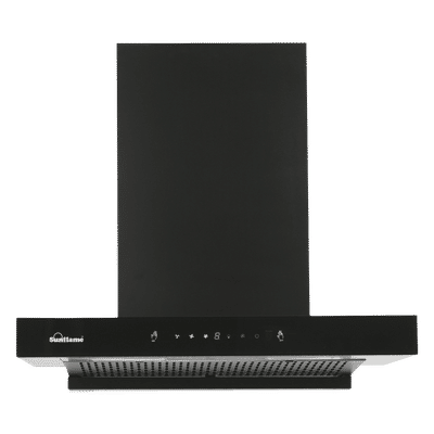Sunflame Cupo 90cm 1250m3/hr Ducted Auto Clean Wall Mounted Chimney with Motion Sensor (Black)