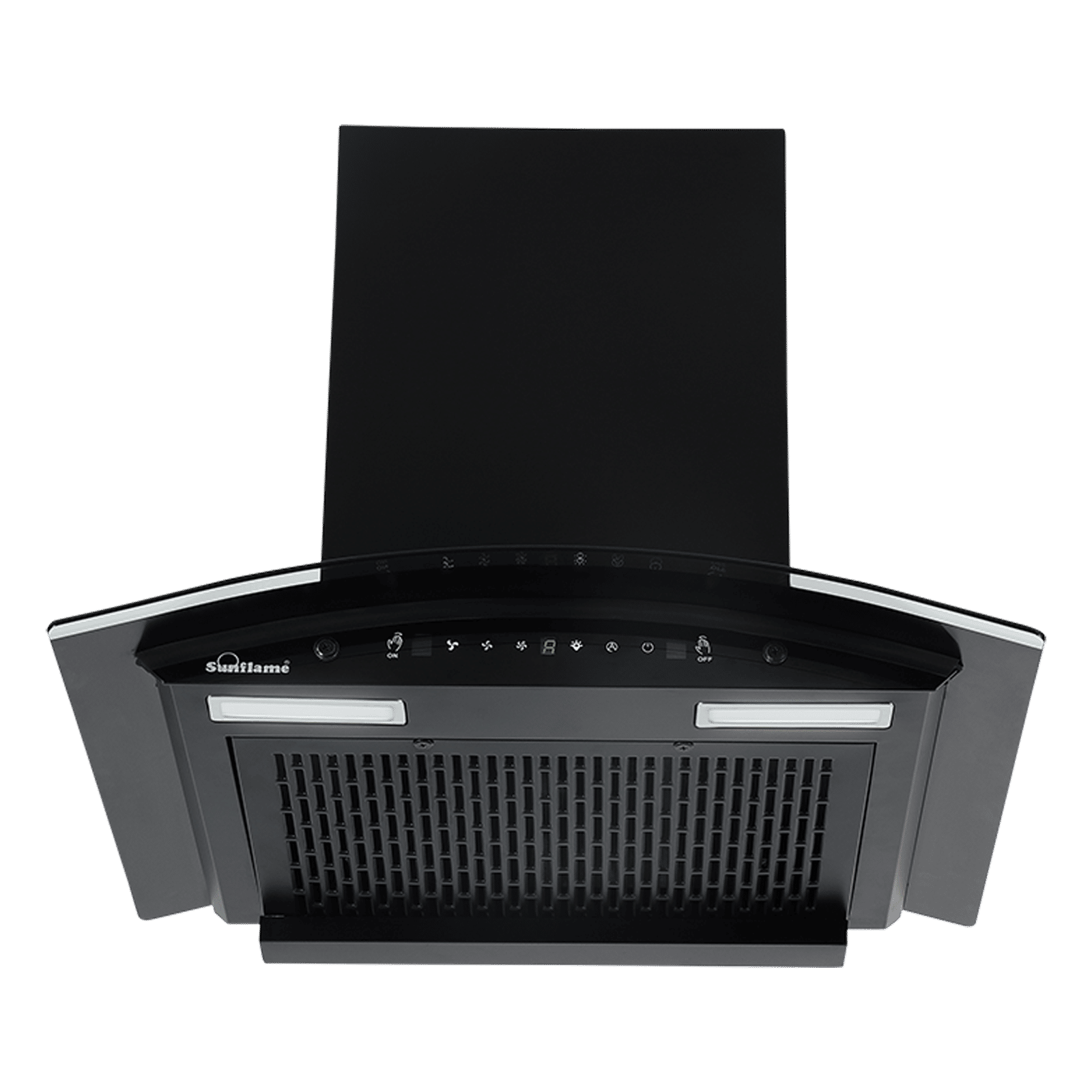 Sunflame Genial 60cm 1250m3/hr Ducted Auto Clean Wall Mounted Chimney with Motion Sensor Control (Black) Sunflame Genial 60cm 1250m3/hr Ducted Auto Clean Wall Mounted Chimney with Motion Sensor Control (Black)_1