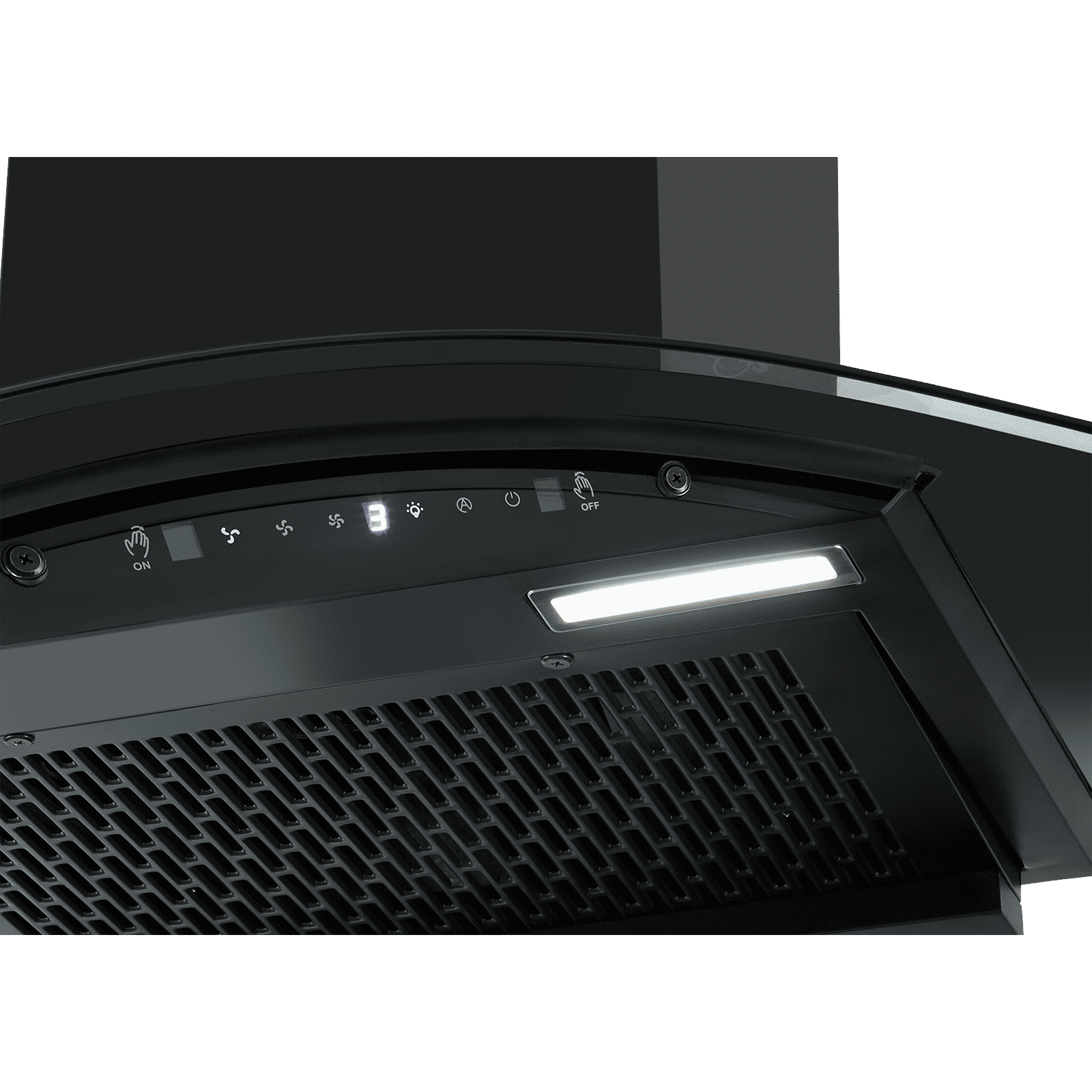 Sunflame Genial 60cm 1250m3/hr Ducted Auto Clean Wall Mounted Chimney with Motion Sensor Control (Black) Sunflame Genial 60cm 1250m3/hr Ducted Auto Clean Wall Mounted Chimney with Motion Sensor Control (Black)_6