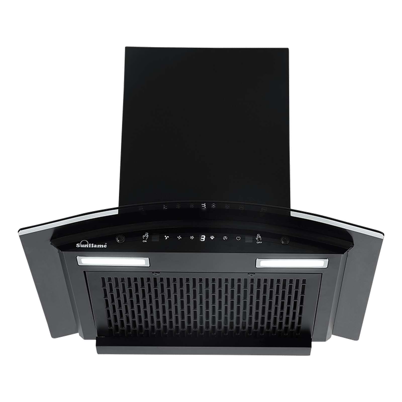 Sunflame Genial 60cm 1250m3/hr Ducted Auto Clean Wall Mounted Chimney with Motion Sensor Control (Black) Sunflame Genial 60cm 1250m3/hr Ducted Auto Clean Wall Mounted Chimney with Motion Sensor Control (Black)_4