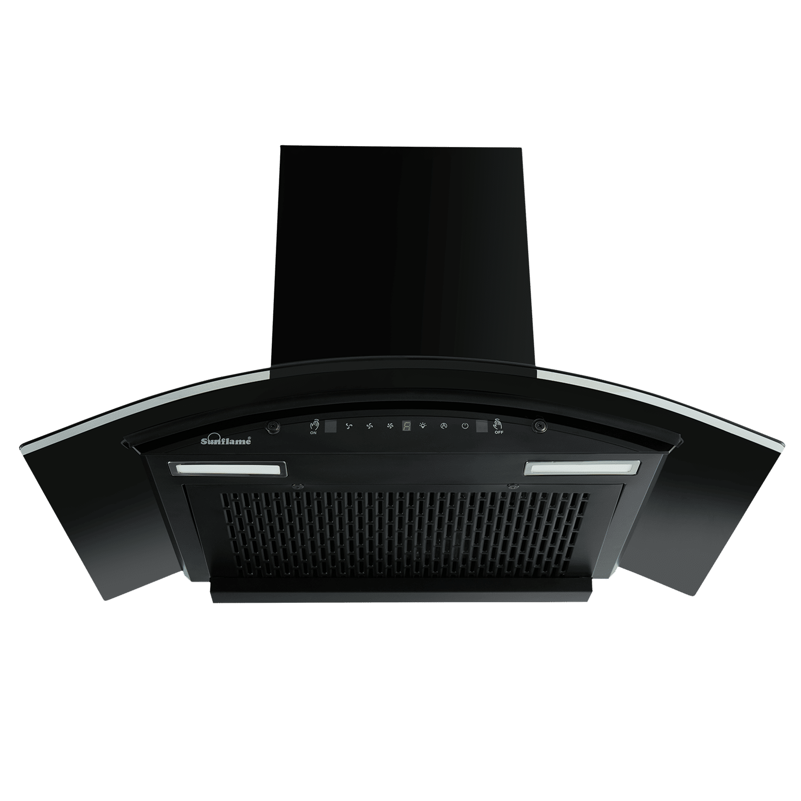Sunflame Genial 75cm 1300m3/hr Ducted Auto Clean Wall Mounted Chimney with Motion Sensor Control (Black) Sunflame Genial 75cm 1300m3/hr Ducted Auto Clean Wall Mounted Chimney with Motion Sensor Control (Black)_1