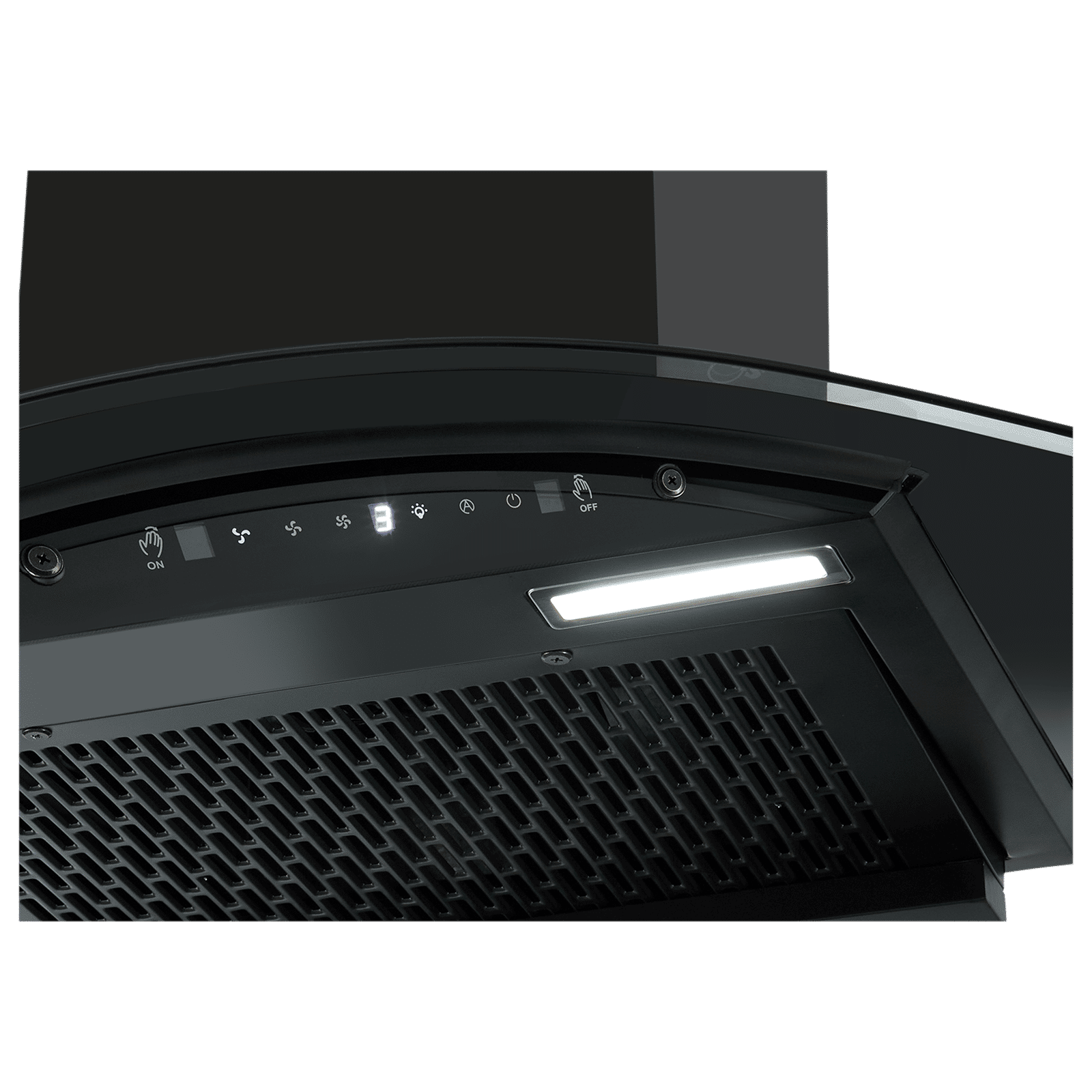 Sunflame Genial 75cm 1300m3/hr Ducted Auto Clean Wall Mounted Chimney with Motion Sensor Control (Black) Sunflame Genial 75cm 1300m3/hr Ducted Auto Clean Wall Mounted Chimney with Motion Sensor Control (Black)_8