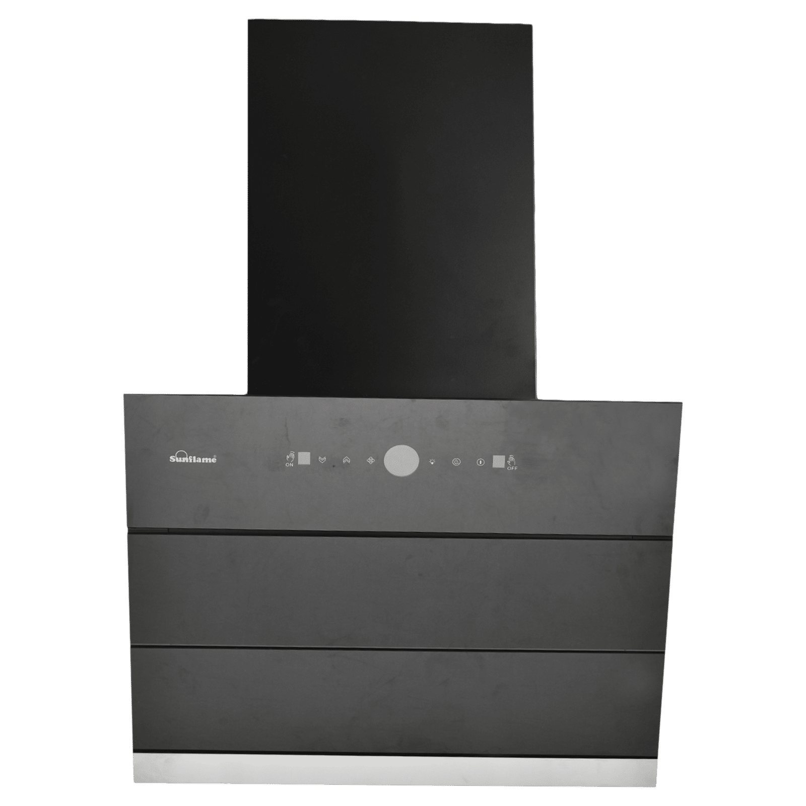 Sunflame Tranquilo 60cm 1400m3/hr Ducted Auto Clean Wall Mounted Chimney with Motion Sensor (Black)_1
