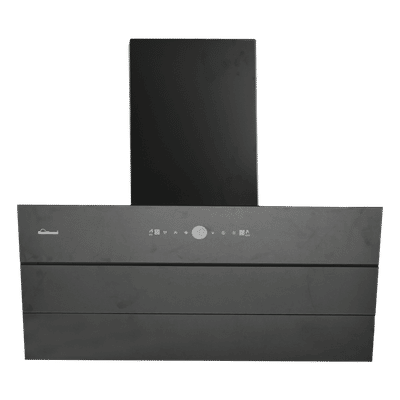 Sunflame Tranquilo 90cm 1400m3/hr Ducted Auto Clean Wall Mounted Chimney with Motion Sensor (Black)