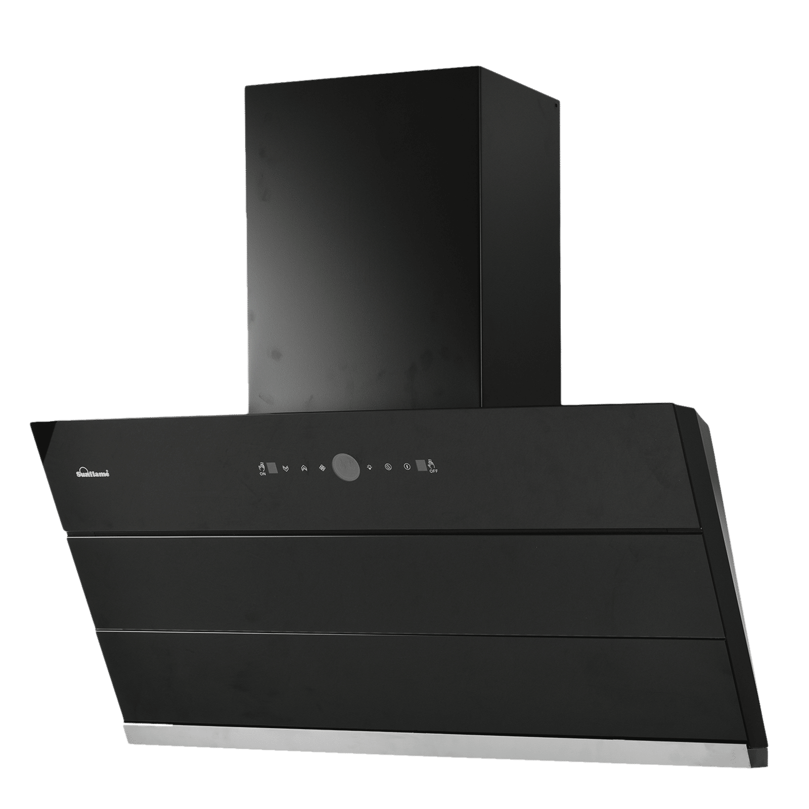 Sunflame Tranquilo 90cm 1400m3/hr Ducted Auto Clean Wall Mounted Chimney with Motion Sensor (Black)_6