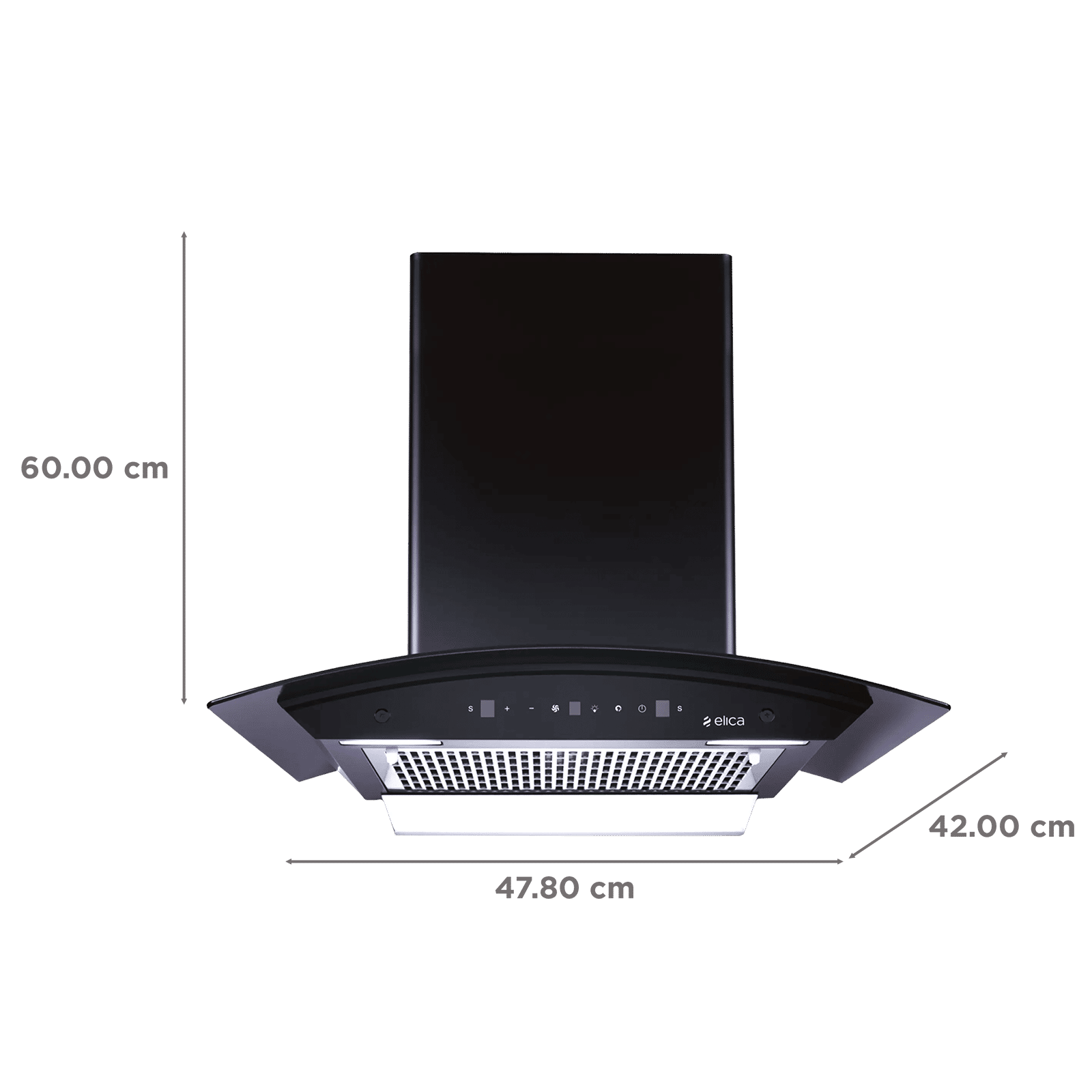 elica WDFL 600 BLDC HAC LTW MS NERO 60cm 1500m3/hr Ducted Auto Clean Wall Mounted Chimney with Motion Sensor Control (Black) elica WDFL 600 BLDC HAC LTW MS NERO 60cm 1500m3/hr Ducted Auto Clean Wall Mounted Chimney with Motion Sensor Control (Black)_2