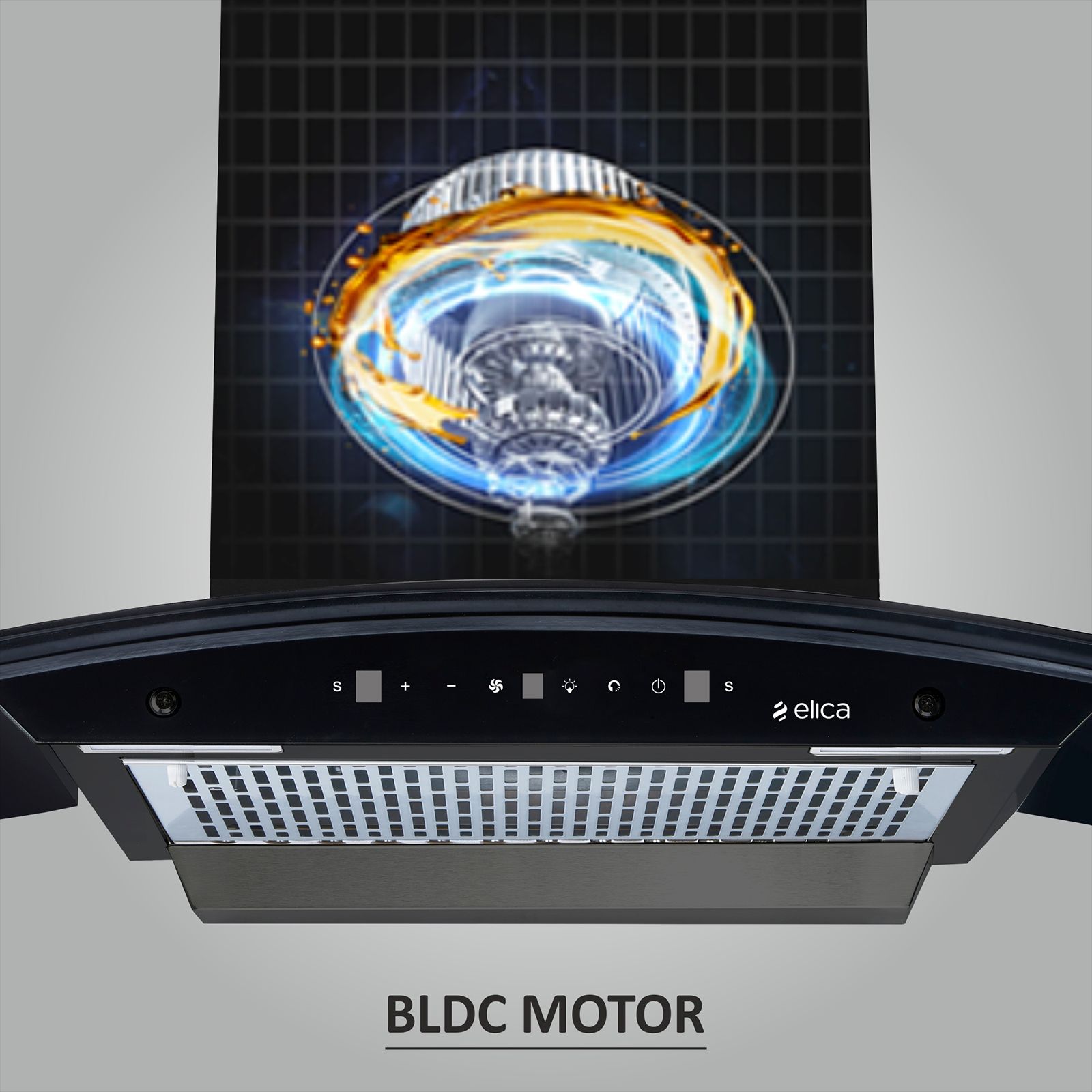 elica WDFL 600 BLDC HAC LTW MS NERO 60cm 1500m3/hr Ducted Auto Clean Wall Mounted Chimney with Motion Sensor Control (Black) elica WDFL 600 BLDC HAC LTW MS NERO 60cm 1500m3/hr Ducted Auto Clean Wall Mounted Chimney with Motion Sensor Control (Black)_5