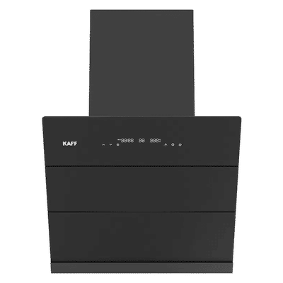 KAFF ALBURY SUPER 60cm 1480m3/hr Ducted Auto Clean Wall Mounted Chimney with Automatic Glass Opening Panel (Black)