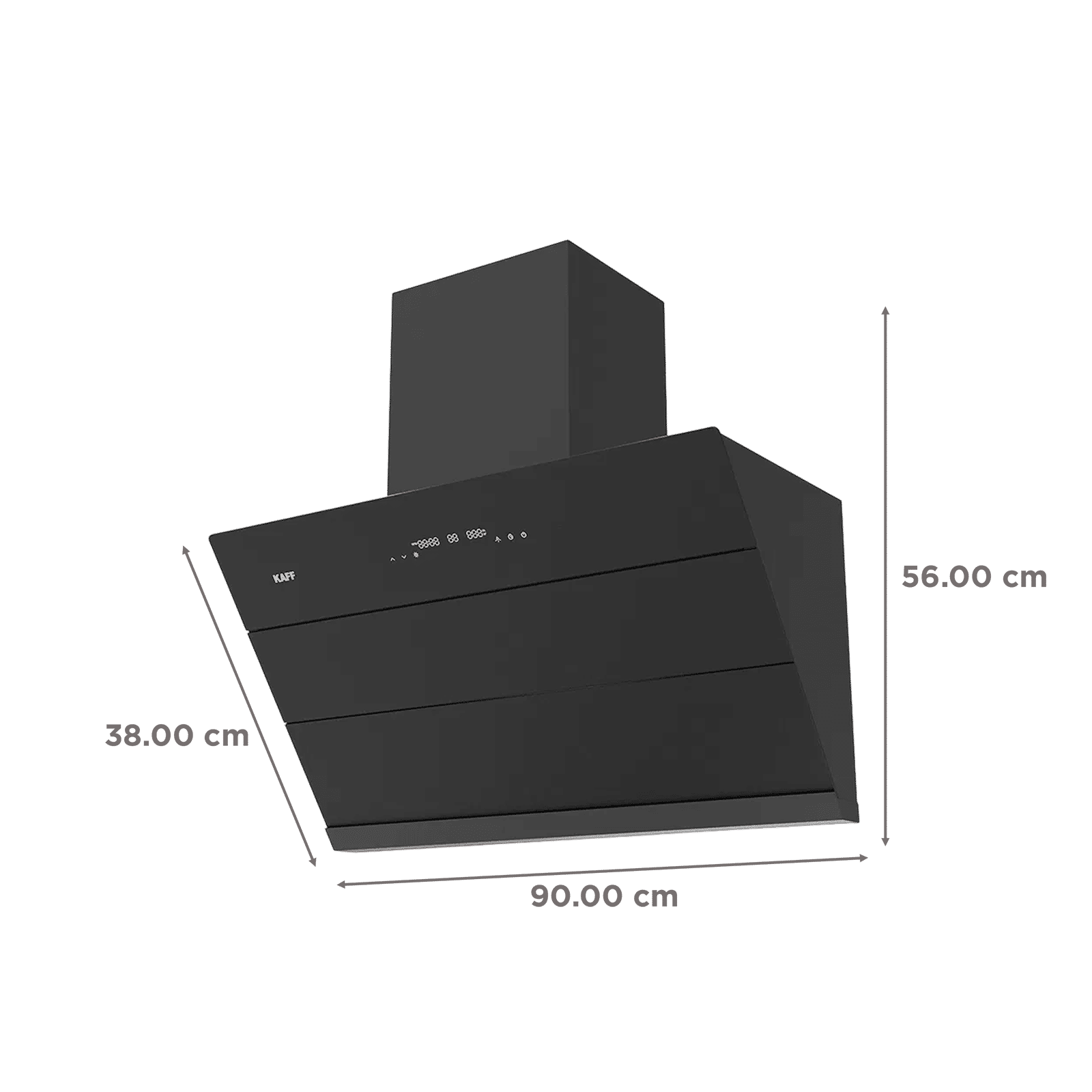 KAFF ALBURY SUPER 90 DC 90cm 1480m3/hr Ducted Auto Clean Wall Mounted Chimney with Gesture Control (Black) KAFF ALBURY SUPER 90 DC 90cm 1480m3/hr Ducted Auto Clean Wall Mounted Chimney with Gesture Control (Black)_2