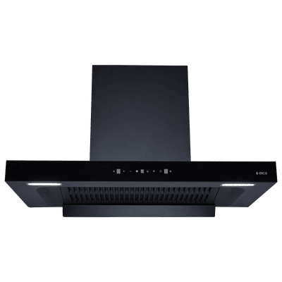 elica SPT MAX FL 900 BLDC 90cm 1500m3/hr Ducted Auto Clean Wall Mounted Chimney with Motion Sensor Control (Black)