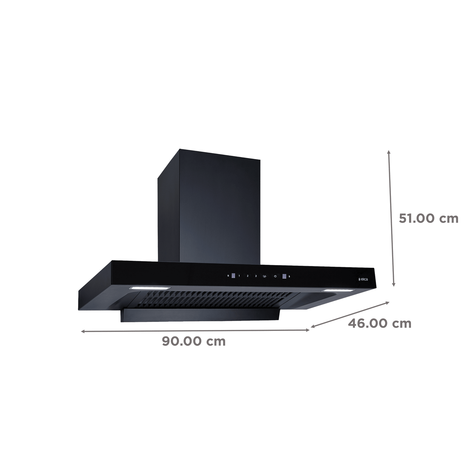 elica FL PLUS SPT MAX 90cm 1600m3/hr Ducted Auto Clean Wall Mounted Chimney with Motion Sensor Control (Black) elica FL PLUS SPT MAX 90cm 1600m3/hr Ducted Auto Clean Wall Mounted Chimney with Motion Sensor Control (Black)_2