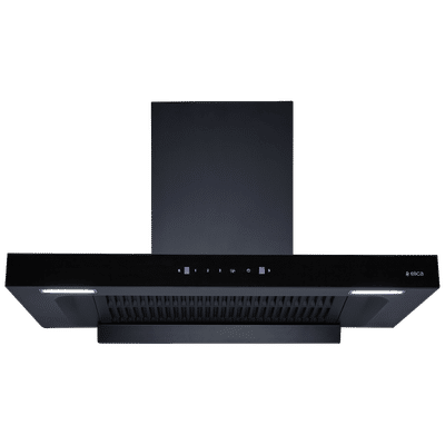 elica FL PLUS SPT MAX 90cm 1600m3/hr Ducted Auto Clean Wall Mounted Chimney with Motion Sensor Control (Black)