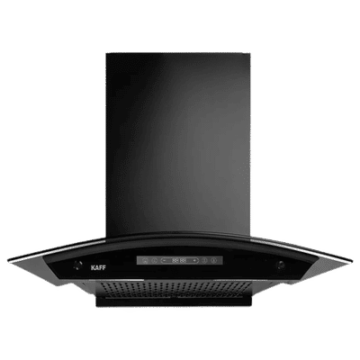 KAFF MAINZ DC 75cm 1400m3/hr Ducted Auto Clean Wall Mounted Chimney with Digital Display (Black)