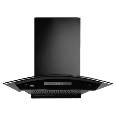 KAFF MAINZ DC 60cm 1400m3/hr Ducted Auto Clean Wall Mounted Chimney with Digital Display (Black)
