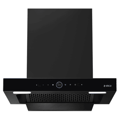 elica SPT PRO PLUS FL BLDC 60cm 1600m3/hr Ducted Auto Clean Wall Mounted Chimney with Motion Sensor Control (Black)