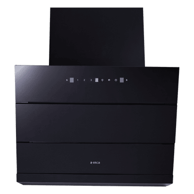 elica EFL 3V 601 HAC LTW MS NERO 60cm 1325m3/hr Ductless Auto Clean Cabinet & Hob Mounted Chimney with Motion Sensor (Black)