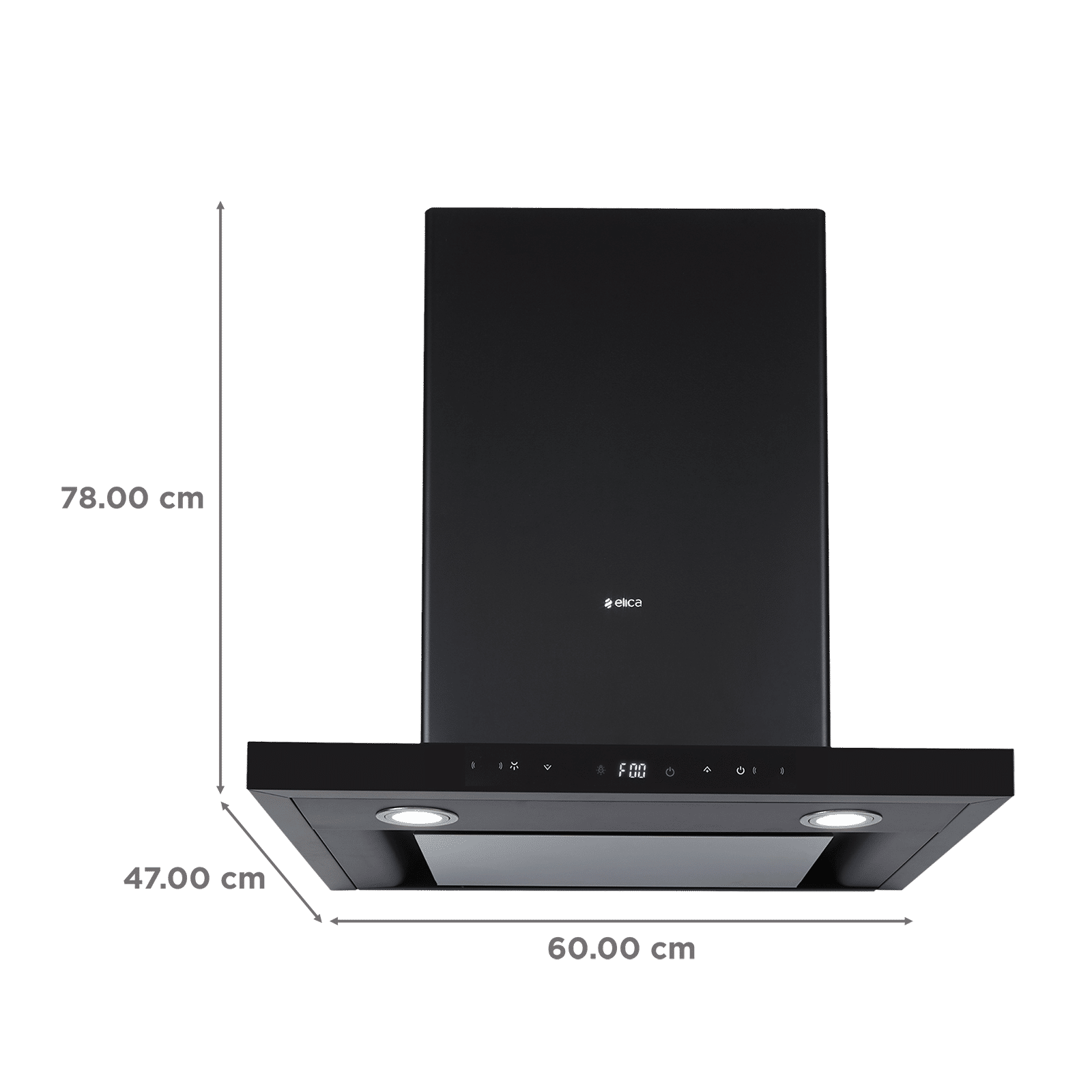 elica ISMART SPOT H4 EDS LTW 60 NERO 60cm 1425mA A3/hr Ducted Wall Mounted Chimney with Motion Sensor Control (Black) elica ISMART SPOT H4 EDS LTW 60 NERO 60cm 1425mA A3/hr Ducted Wall Mounted Chimney with Motion Sensor Control (Black)_2