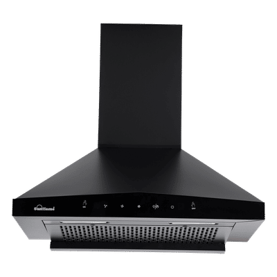 Sunflame Sapphire 60cm 1200m3/hr Ducted Auto Clean Wall Mounted Chimney with Motion Sensor (Black)