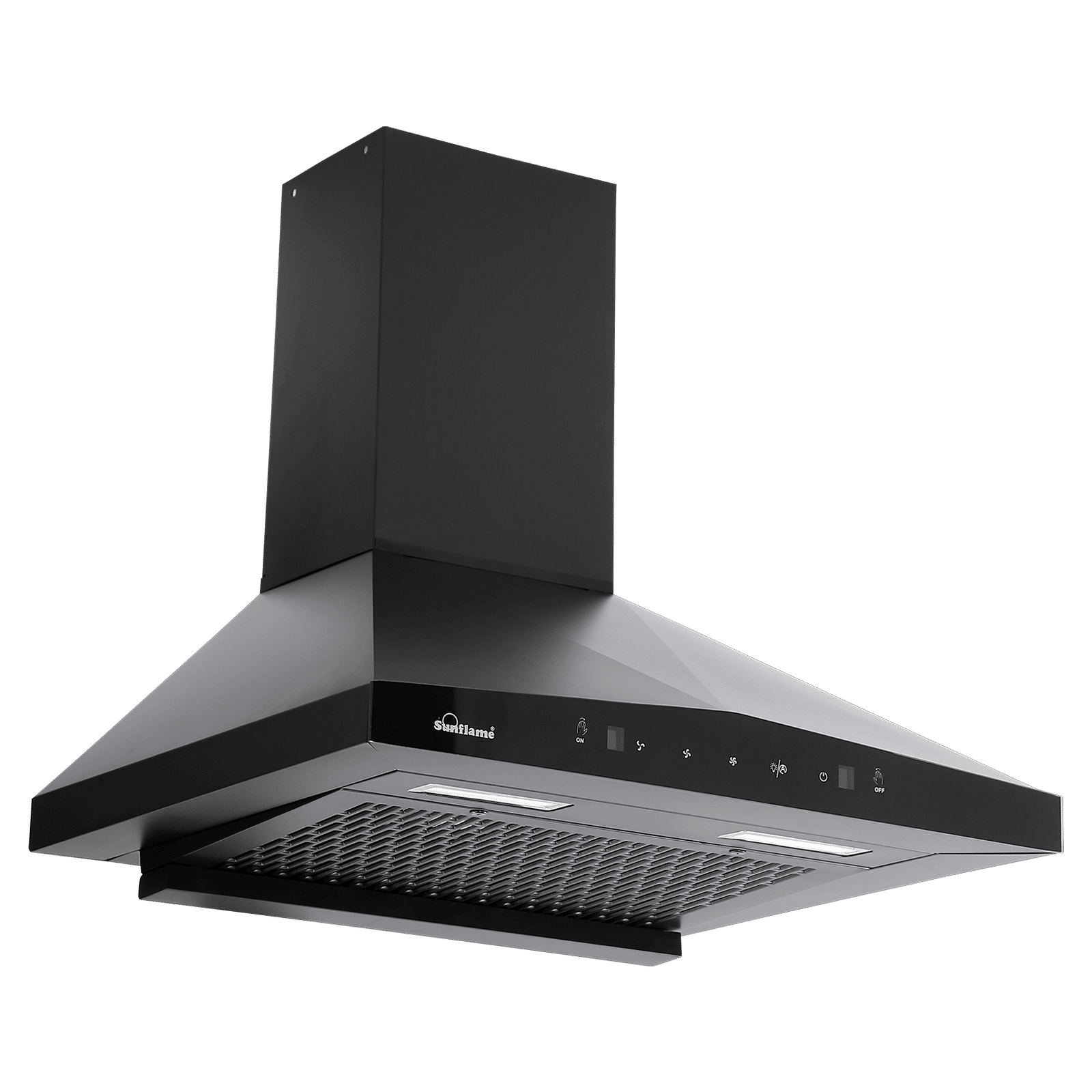 Sunflame Sapphire 60cm 1200m3/hr Ducted Auto Clean Wall Mounted Chimney with Motion Sensor (Black) Sunflame Sapphire 60cm 1200m3/hr Ducted Auto Clean Wall Mounted Chimney with Motion Sensor (Black)_3