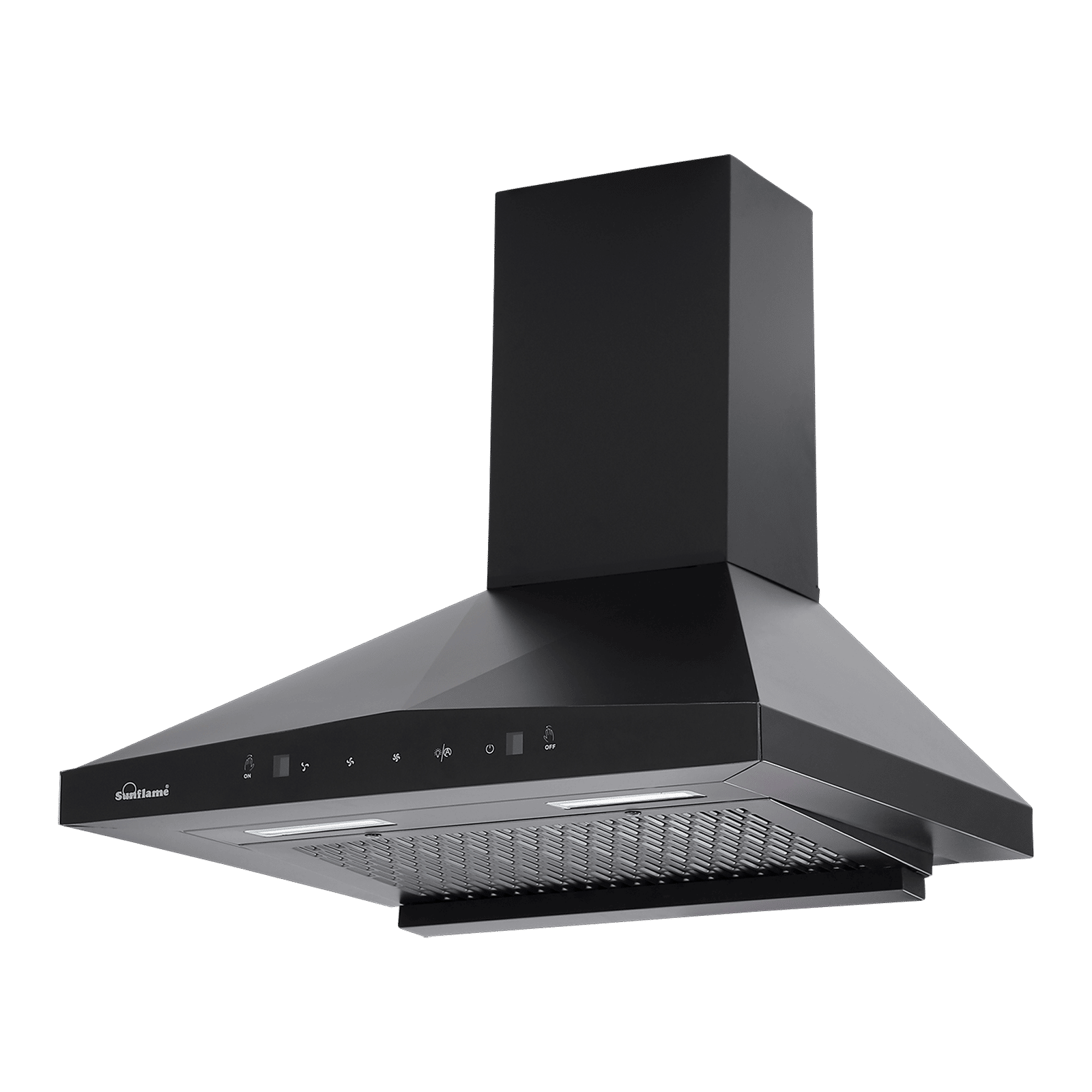 Sunflame Sapphire 60cm 1200m3/hr Ducted Auto Clean Wall Mounted Chimney with Motion Sensor (Black) Sunflame Sapphire 60cm 1200m3/hr Ducted Auto Clean Wall Mounted Chimney with Motion Sensor (Black)_4