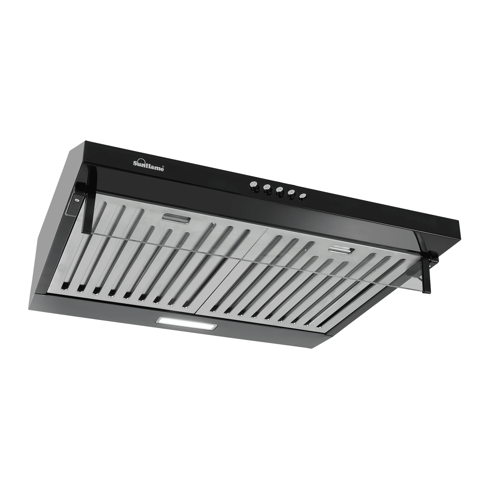 Sunflame CH AVEO DX 60 BK BF 60cm 700m3/hr Ducted Wall Mounted Chimney with Three Speed Control (Black)_3