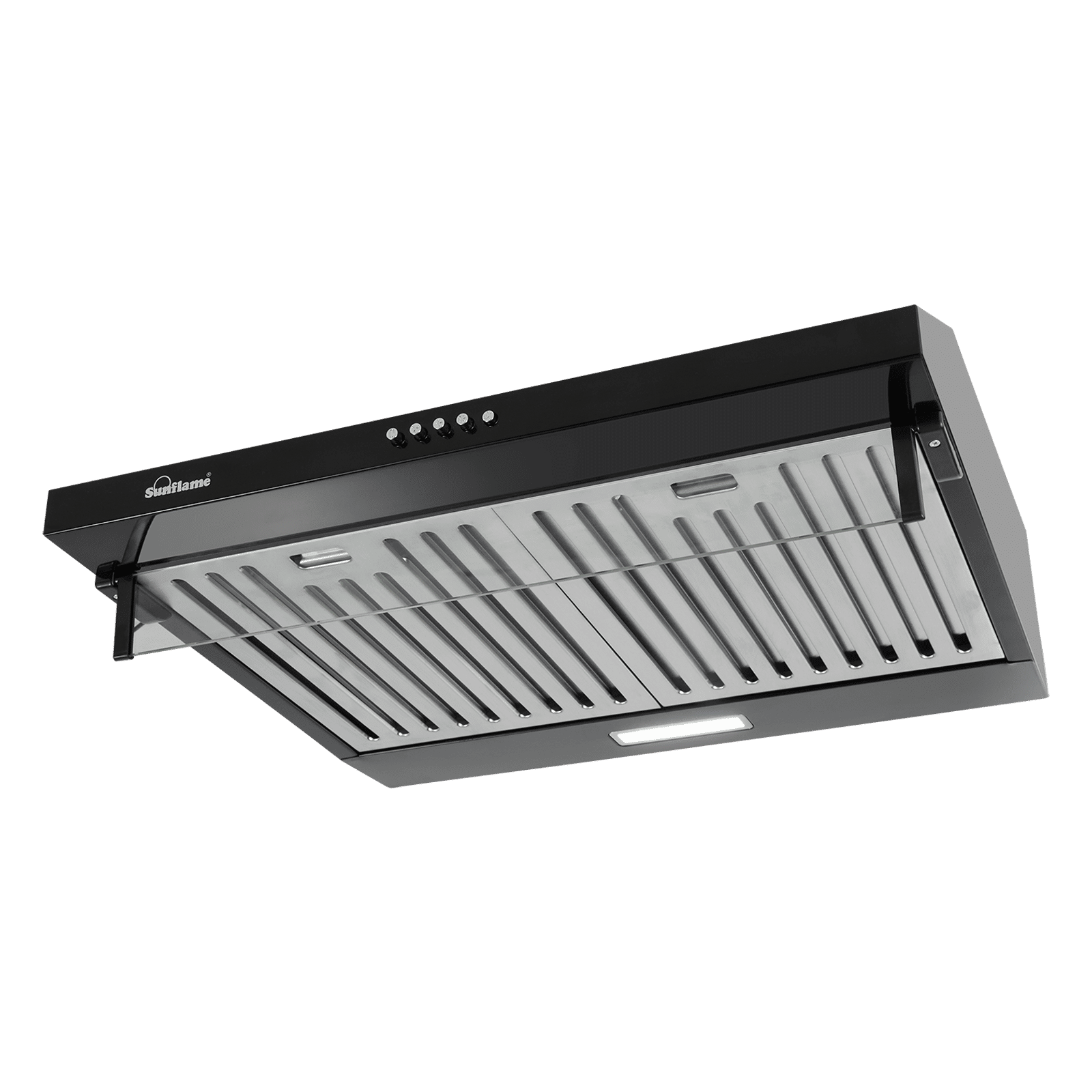 Sunflame CH AVEO DX 60 BK BF 60cm 700m3/hr Ducted Wall Mounted Chimney with Three Speed Control (Black)_4