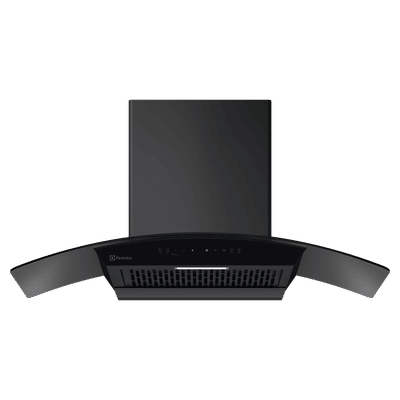 Electrolux 700 Series 90cm 825m3/hr Ducted Auto Clean Wall Mounted Chimney with Gesture Control (Black)