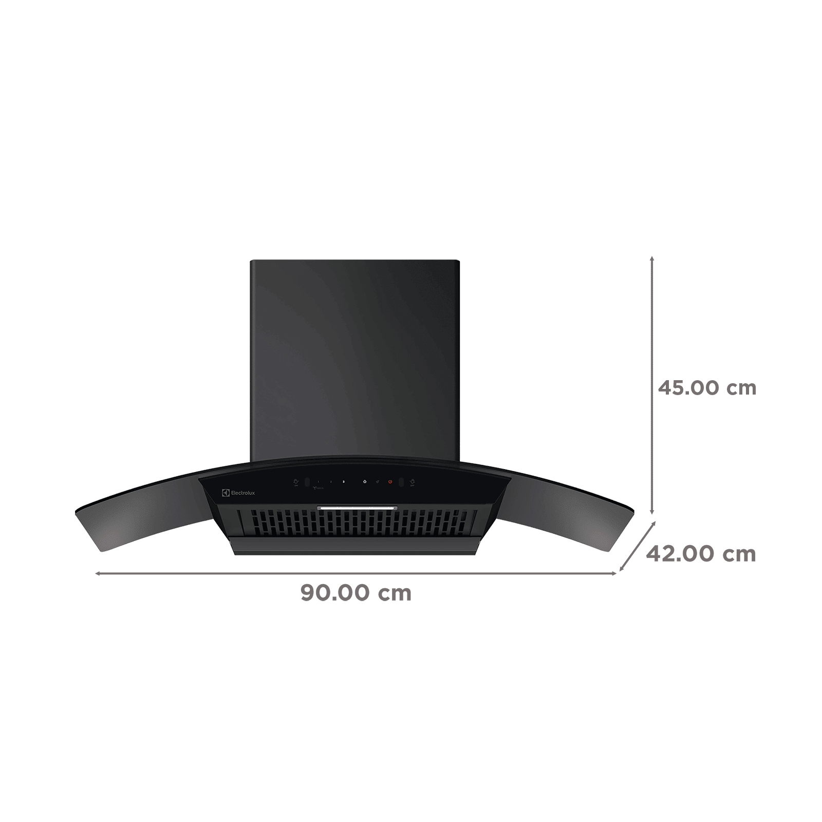 Electrolux 700 Series 90cm 825m3/hr Ducted Auto Clean Wall Mounted Chimney with Gesture Control (Black) Electrolux 700 Series 90cm 825m3/hr Ducted Auto Clean Wall Mounted Chimney with Gesture Control (Black)_2