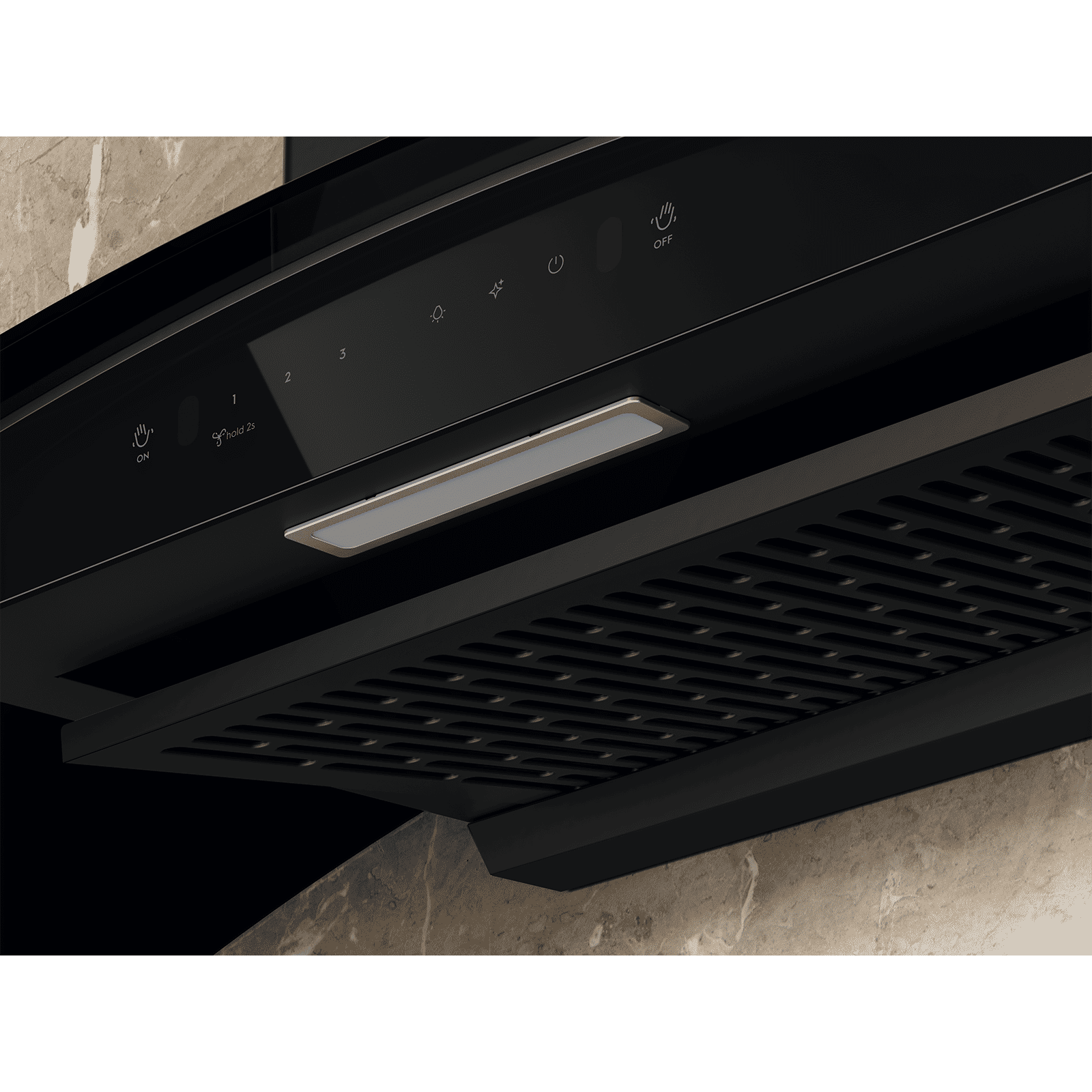 Electrolux 700 Series 90cm 825m3/hr Ducted Auto Clean Wall Mounted Chimney with Gesture Control (Black) Electrolux 700 Series 90cm 825m3/hr Ducted Auto Clean Wall Mounted Chimney with Gesture Control (Black)_4