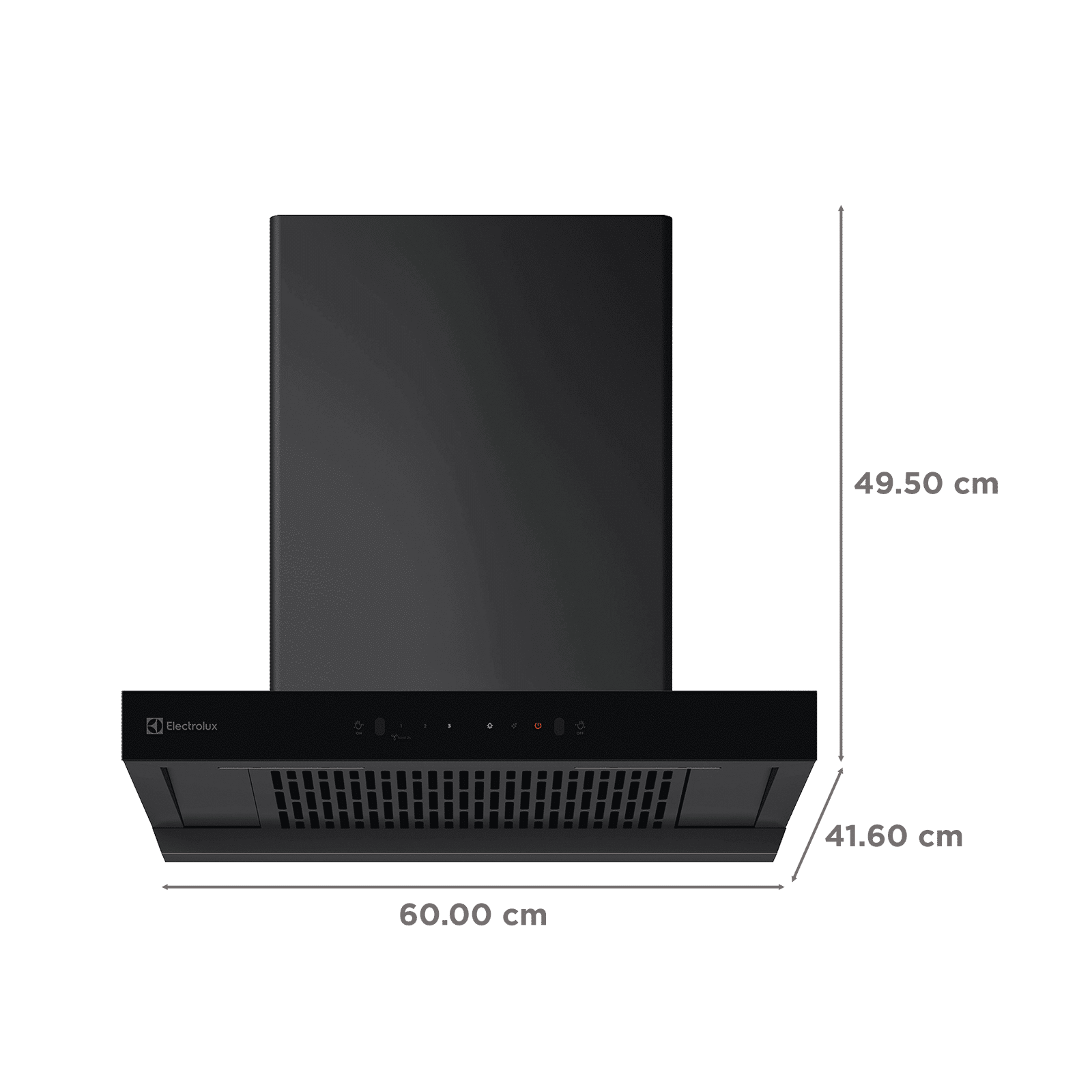 Electrolux 700 Series 60cm 815m3/hr Ducted Auto Clean Wall Mounted Chimney with Gesture Control (Black)_2