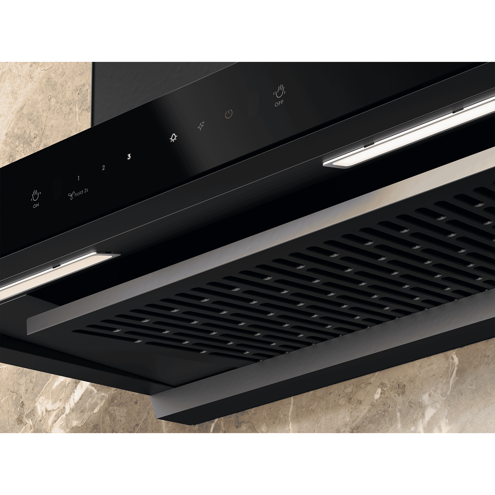 Electrolux 700 Series 60cm 815m3/hr Ducted Auto Clean Wall Mounted Chimney with Gesture Control (Black)_5